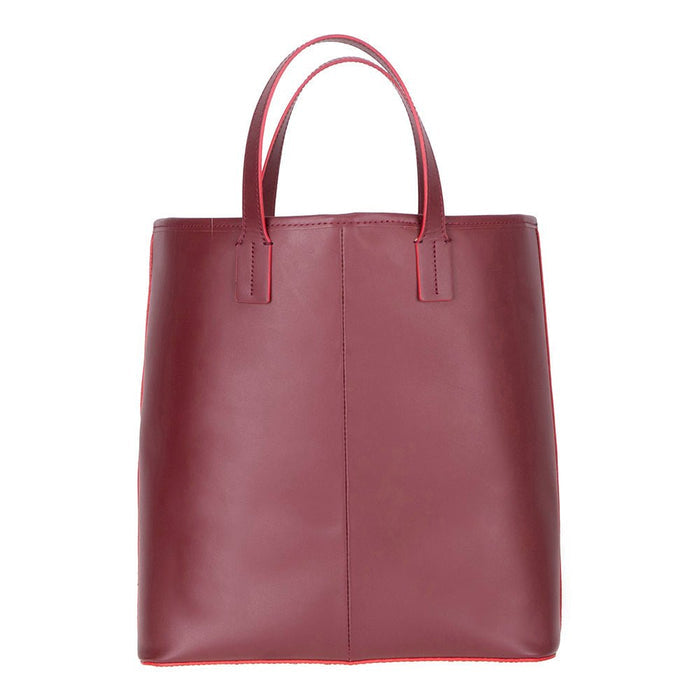 Valley Leather Tote Bag, Bordeaux - BlackBrook Case