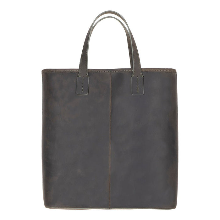 Valley Leather Tote Bag, Cypress - BlackBrook Case