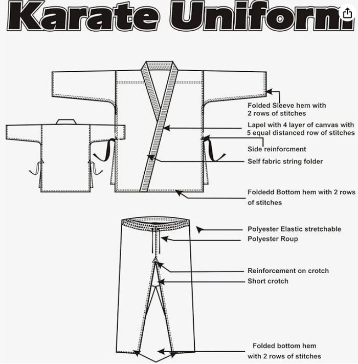 Versal Adults Karate Suit 8oz Lightweight Polycotton Uniform with Belt