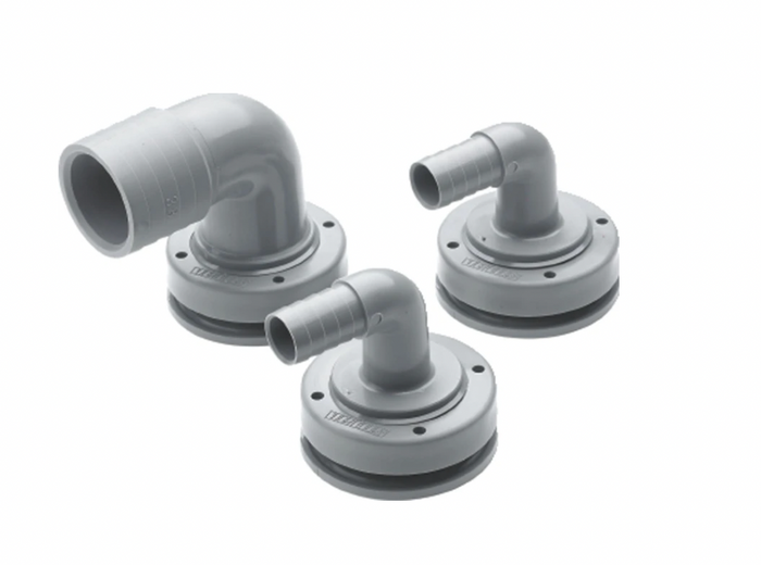 Vetus Hose connection, 13mm -38 mm diameter, right-angled for flexible tanks - Bosuns Boat