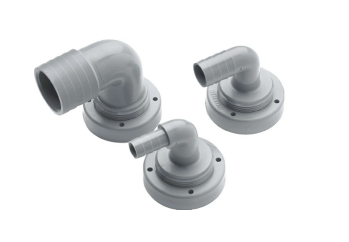 Vetus Hose connection, 13mm diameter, right-angled for rigid tanks