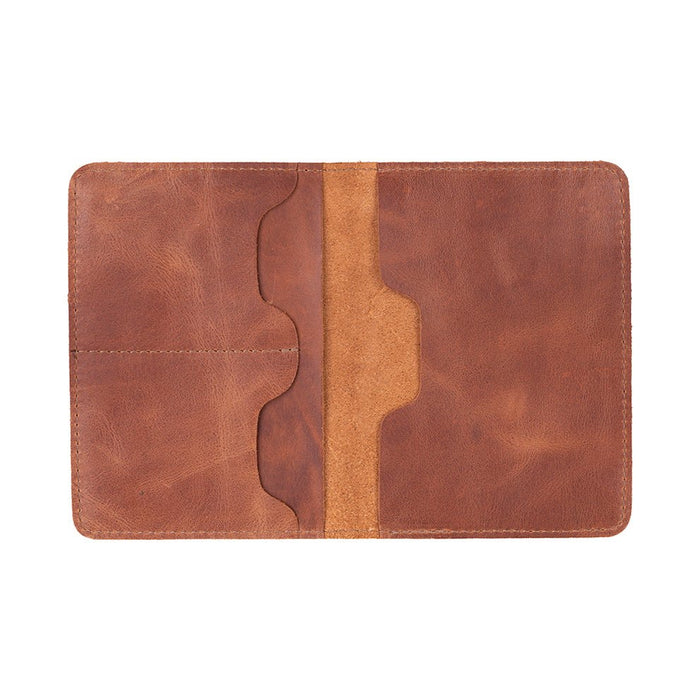 Viaggio Genuine Leather Passport Holder, Sunkissed - BlackBrook Case
