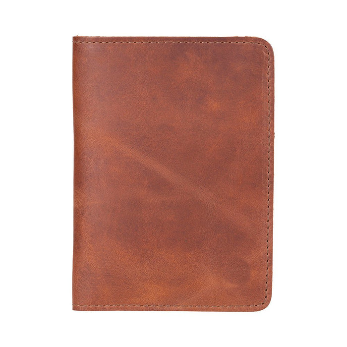 Viaggio Genuine Leather Passport Holder, Sunkissed - BlackBrook Case