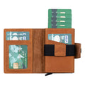 Wade Detachable Mini Wallet – Full‑Grain Leather, RFID Blocking, Golden Brown - BlackBrook Case