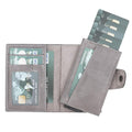 Wade Detachable Mini Wallet – Full‑Grain Leather, RFID Blocking, Gray - BlackBrook Case