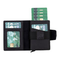 Wade Detachable Mini Wallet – Full‑Grain Leather, RFID Blocking, Pebble Black - BlackBrook Case