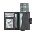 Wade Detachable Mini Wallet – Full‑Grain Leather, RFID Blocking, Rustic Black - BlackBrook Case