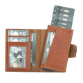 Wade Detachable Mini Wallet – Full‑Grain Leather, RFID Blocking, Tan - BlackBrook Case