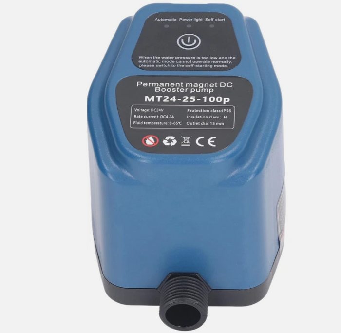 Water Pressure Booster Pump 25L Automatic Shower Booster 100-240V Dry Run -240