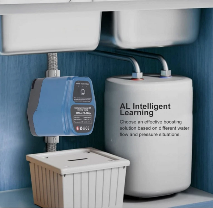 Water Pressure Booster Pump 25L Automatic Shower Booster 100-240V Dry Run -240