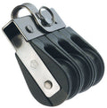Wichard 60313 Triple plain bearing block - Sheave 18 - Fixed eye - Bosuns Boat