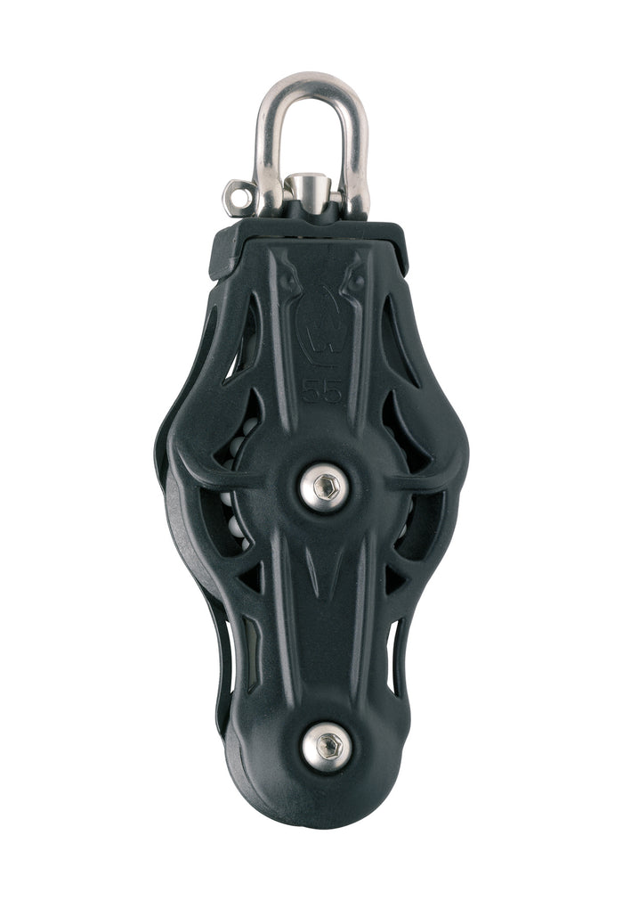 Wichard 75405 Ball bearing blocks / sheave 70 / fiddle / with swivel head - bosunsboat
