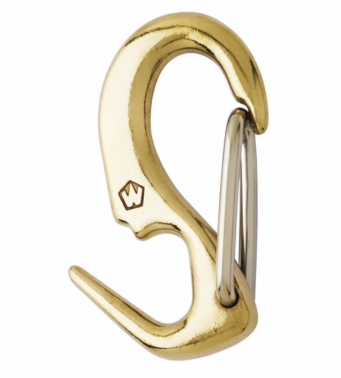 Wichard Brass one hand sail snap - Length: 50 mm - Bosuns Boat