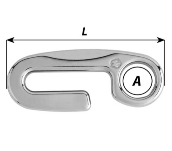 Wichard chain grip - For 8 mm chain - Length: 85 mm - Bosuns Boat