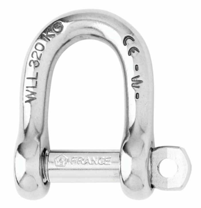 Wichard D shackle - Dia 14 mm (non self-locking) - Bosuns Boat