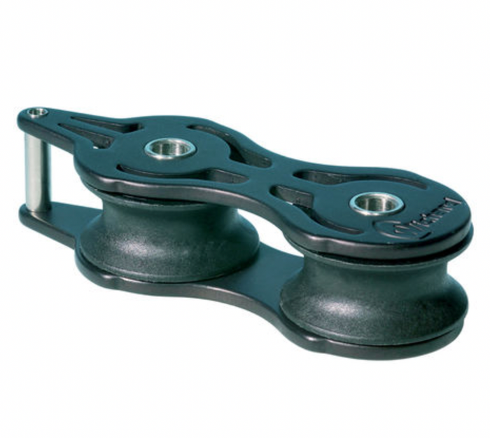 Wichard Deck organiser ball bearing - sheave dia 32 mm - 2 sheaves - stacked - Bosuns Boat