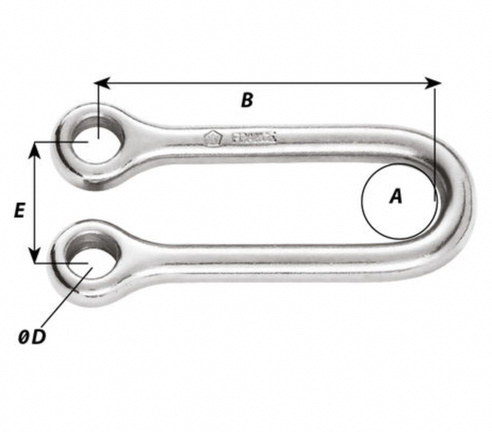 Wichard Eye strap - Dia 7 mm - Spacing: 18 mm - Bosuns Boat