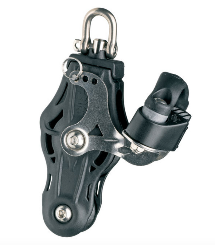 Wichard Fiddle plain bearing block - sheave 45 - Swivel head & cam - Bosuns Boat