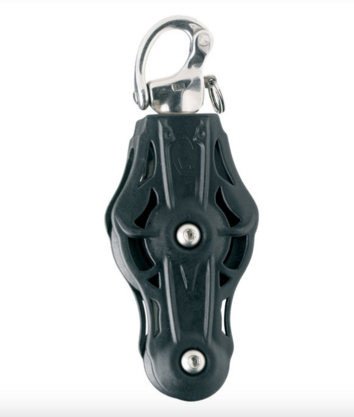 Wichard Fiddle plain bearing block - sheave 45 - Swivel snap shackle - Bosuns Boat