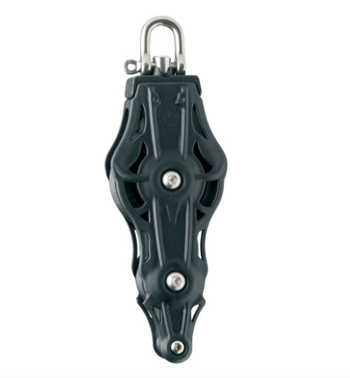 Wichard Fiddle plain bearing block - Sheave 70 - Swivel head & becket - Bosuns Boat