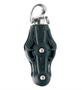 Wichard Fiddle plain bearing block - Sheave 70 - Swivelling snap shackle - Bosuns Boat