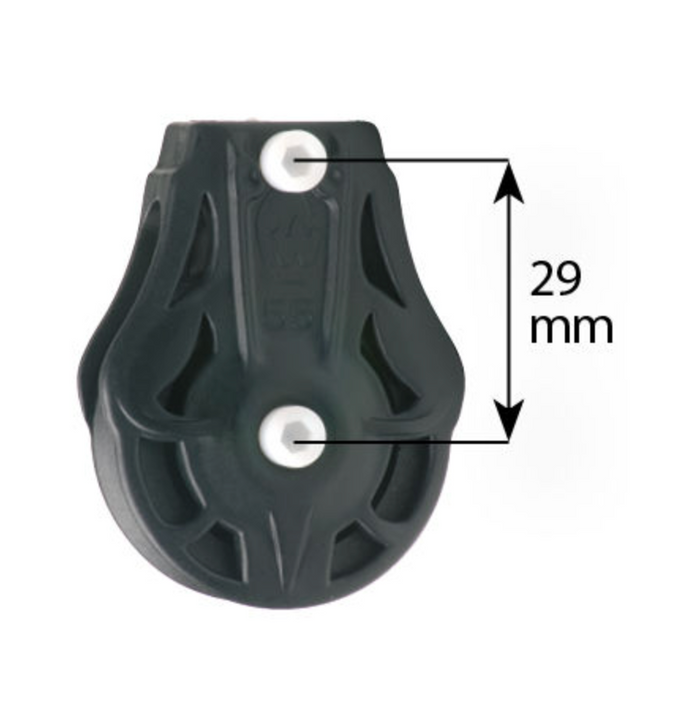 Wichard Marine Single plain bearing block - Sheave 35 - Cheek block M6 - Bosuns Boat