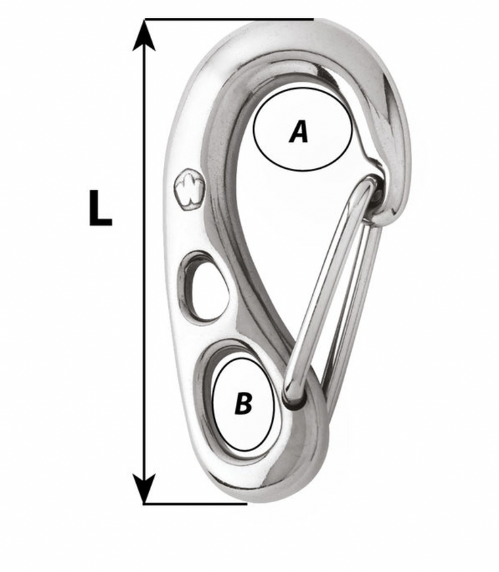 Wichard HR safety snap hook - Length: 75 mm - Bosuns Boat