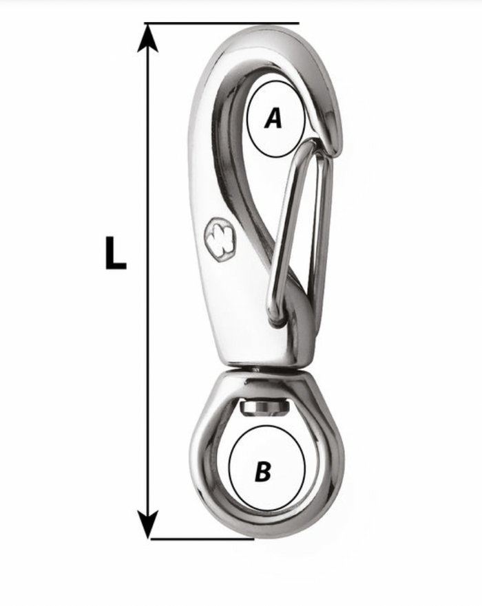 Wichard HR safety snap hook - Bosuns Boat