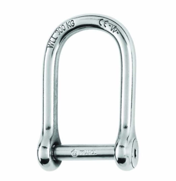 Wichard Self-locking allen head pin D shackle - Dia 6 mm - large size - Bosuns Boat