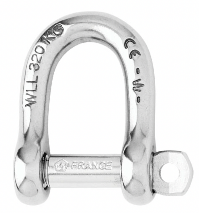 Wichard Self-locking D shackle - Dia 4 mm - Bosuns Boat