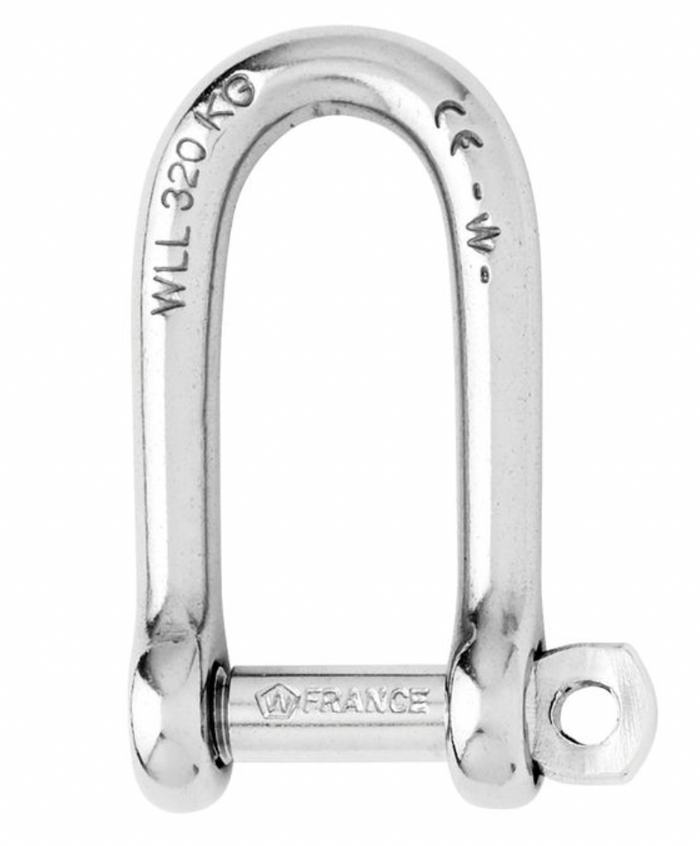 Wichard Self-locking long D shackle - Dia 4 mm - Bosuns Boat