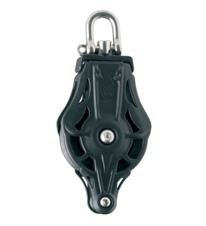 Wichard Single plain bearing block - Sheave 45 - Swivel head & becket - Bosuns Boat