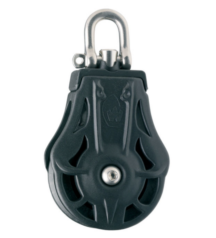 Wichard Single plain bearing block - Sheave 45 - Swivel head - Bosuns Boat