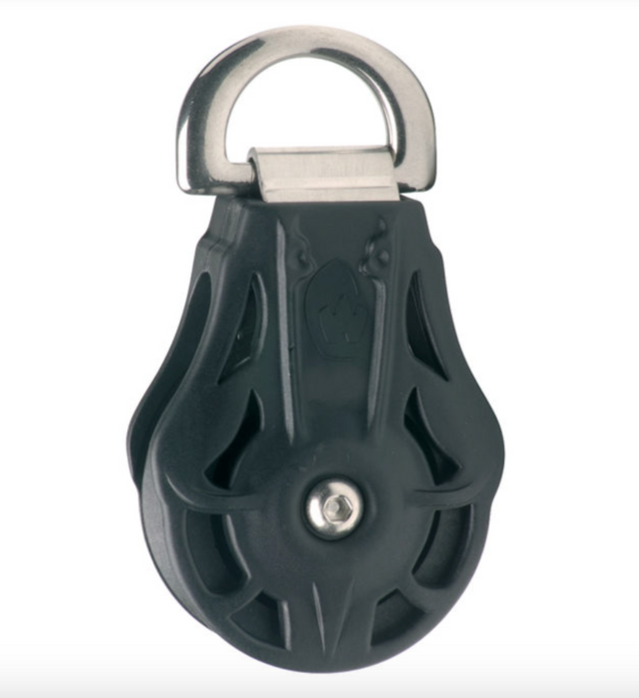 Wichard Single plain bearing block - Sheave 45 - Webbing D ring - Bosuns Boat