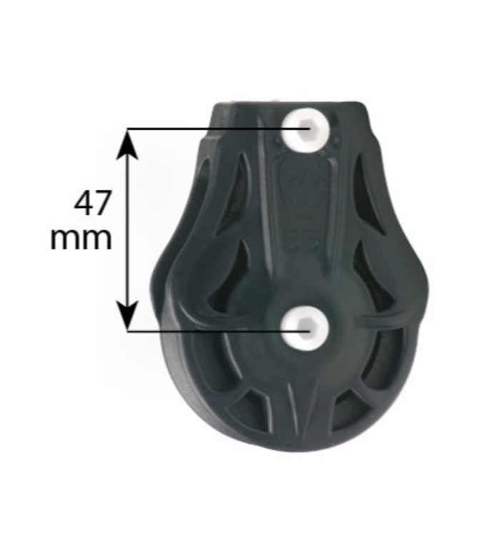 Wichard Single plain bearing block - Sheave 55 - Cheek block M6 - Bosuns Boat