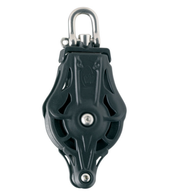 Wichard Single plain bearing block - Sheave 55 - Swivel head & becket - Bosuns Boat