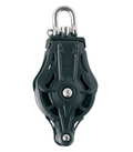 Wichard Single plain bearing block - Sheave 55 - Swivel head & becket - Bosuns Boat