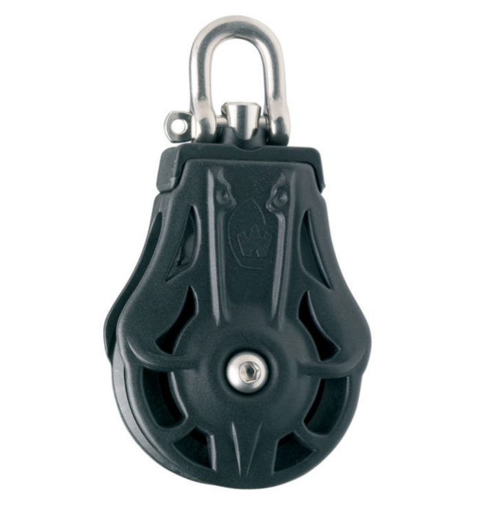 Wichard Single plain bearing block - Sheave 55 - Swivel head - Bosuns Boat