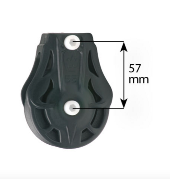 Wichard Single plain bearing block - Sheave 70 - Cheek block - M8 - Bosuns Boat