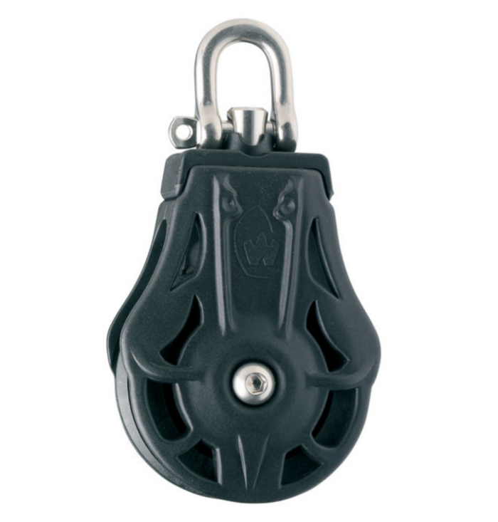 Wichard Single plain bearing block - Sheave 70 - Swivel head - Bosuns Boat