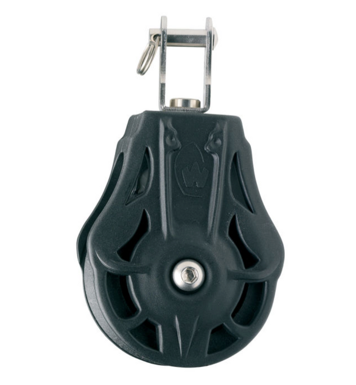 Wichard Single plain bearing block - Sheave 70 - Swivel with clevis - Bosuns Boat