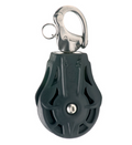 Wichard Single plain bearing block - Sheave 70 - Swivelling snap shackle - Bosuns Boat