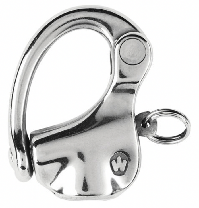 Wichard HR snap shackle - Without swivel - Length: 45 mm - Female thread M7*75 - Bosuns Boat