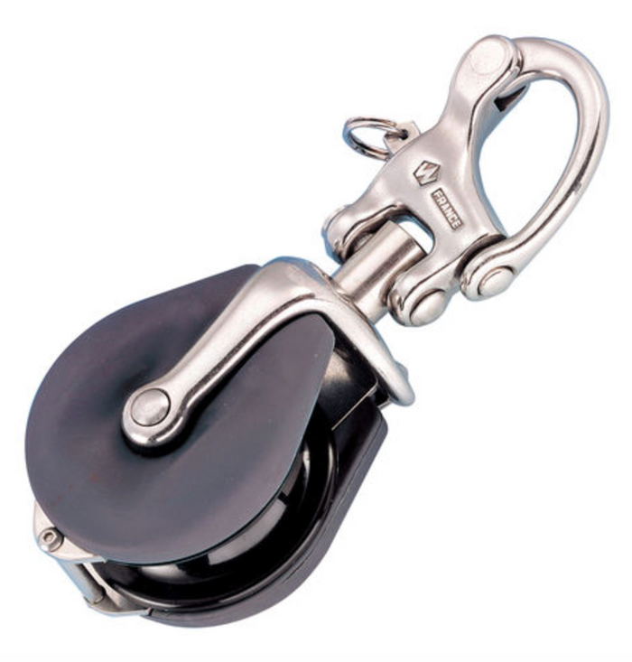 Wichard Snatch block with snap shackle - Max rope size 12 mm - Bosuns Boat