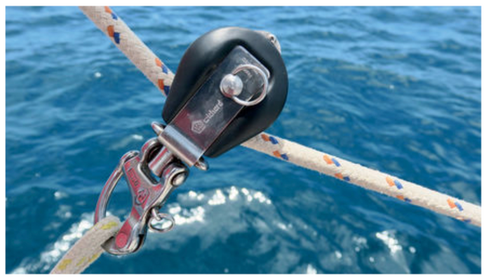 Wichard Snatch block with snap shackle - Max rope size 12 mm - Bosuns Boat
