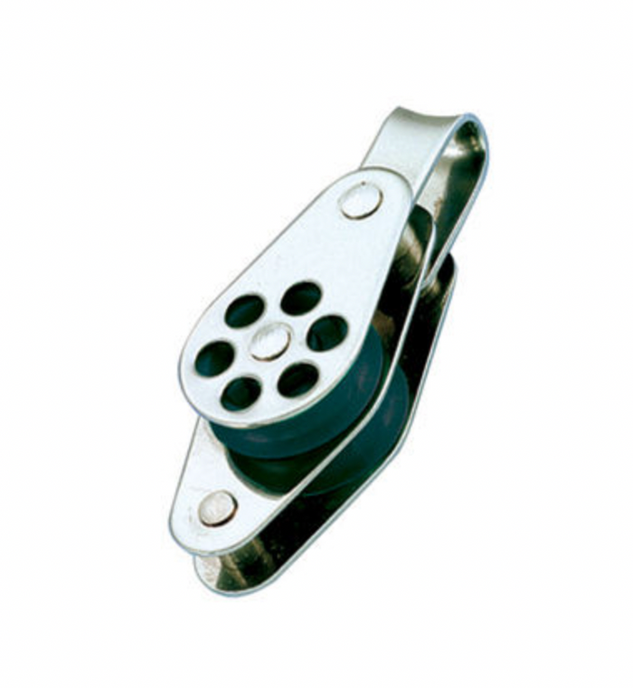 Wichard Stainless steel double block - Sheave 24 - Shackle & becket - Bosuns Boat