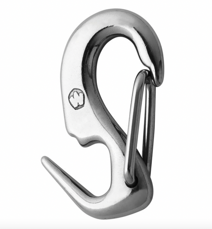 Wichard Stainless steel one hand sail snap - Length: 50mm - Bosuns Boat