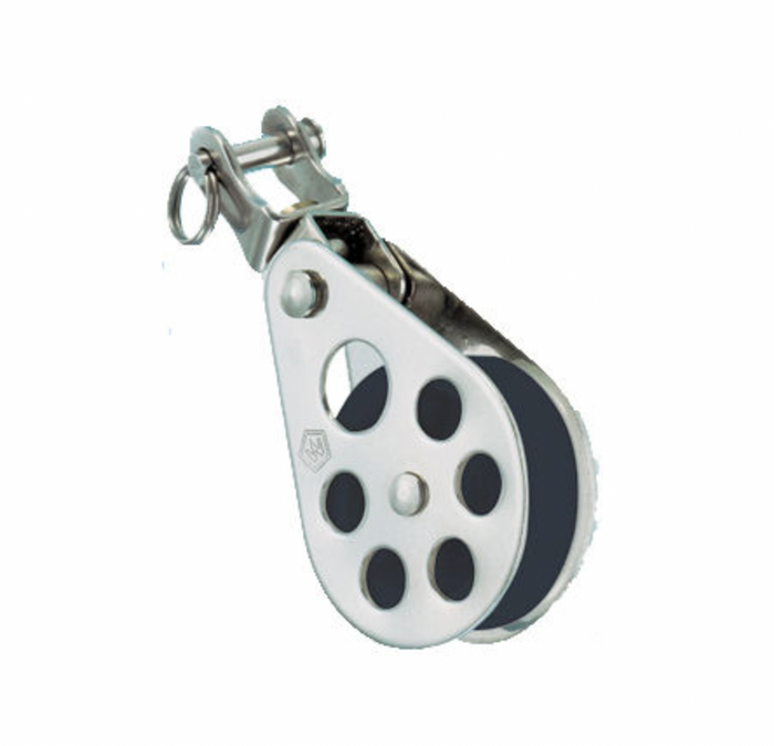 Wichard Stainless steel single block - 45 - For mast step swivel with clevis - Bosuns Boat