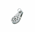 Wichard Stainless steel single block - Alu sheave 50 - For 5 mm wire - Bosuns Boat