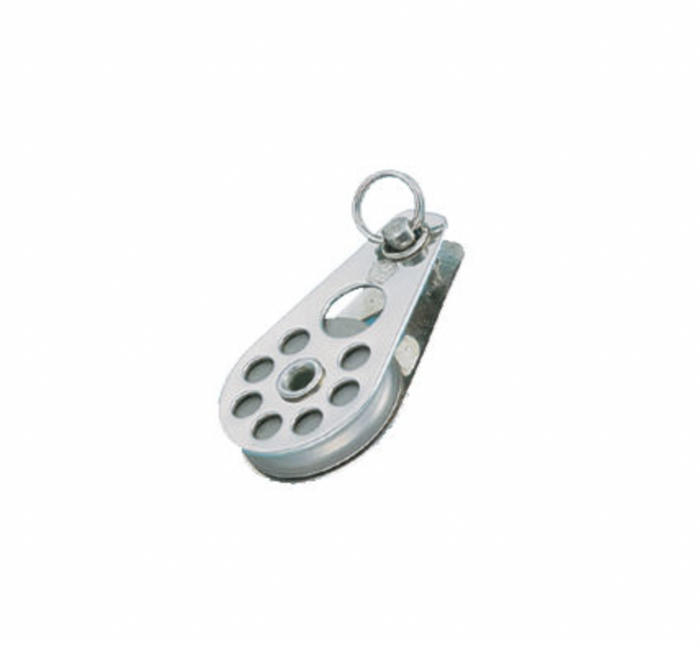 Wichard Stainless steel single block - Alu sheave 50 - For 5 mm wire - Bosuns Boat